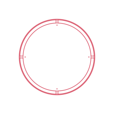 Objects Wall Mirrors Nimbus Mirror Round Large Sticker Outline Svg File, Free Vectors File